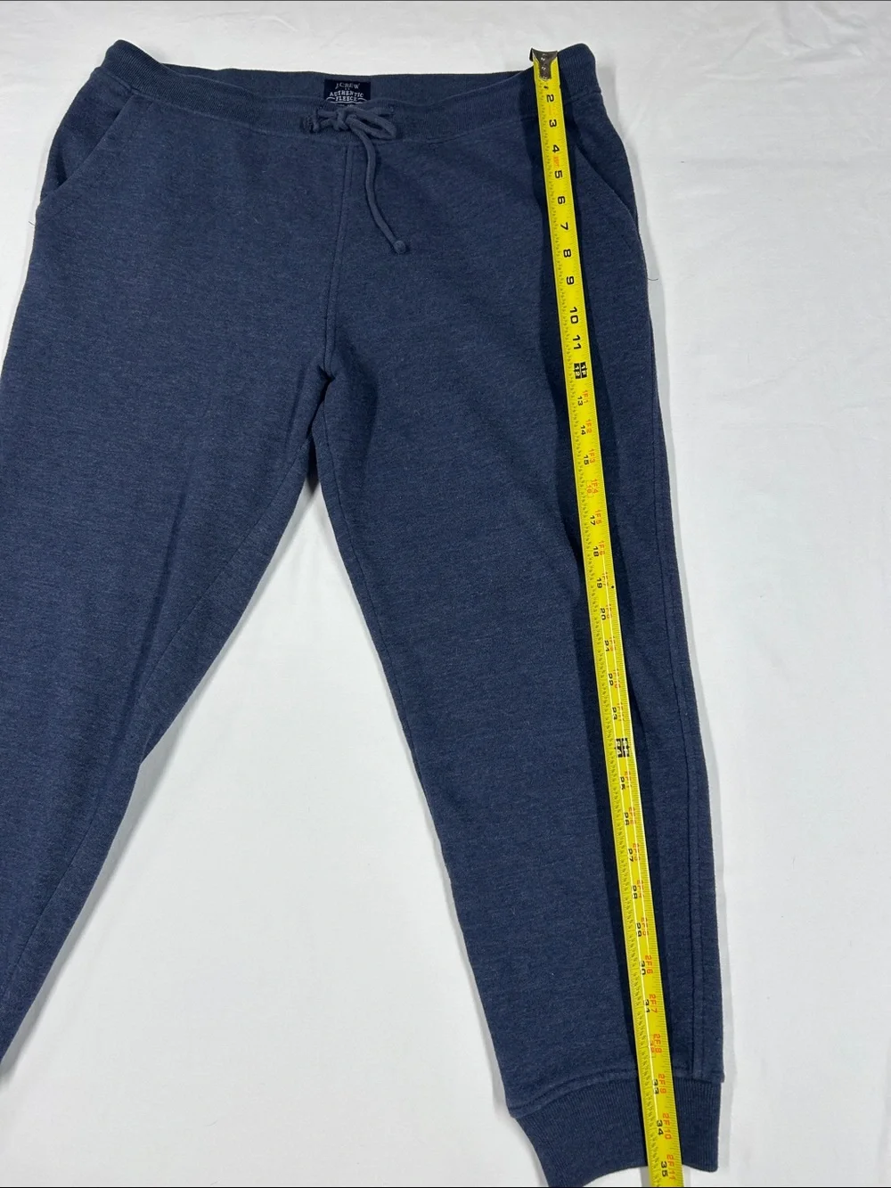 J.Crew Men’s Authentic Fleece Jogger Sweatpants Navy Medium AL878
